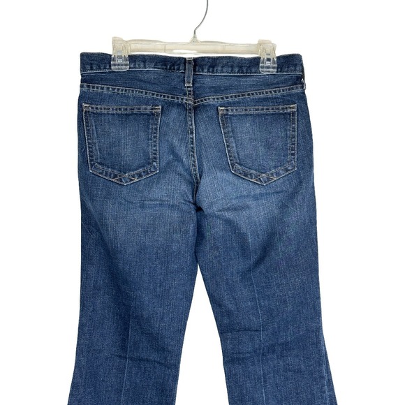 Gap Original Long and Lean Flare Bootcut Jeans Dark Wash Blue Womens 10 Regular - Picture 7 of 12